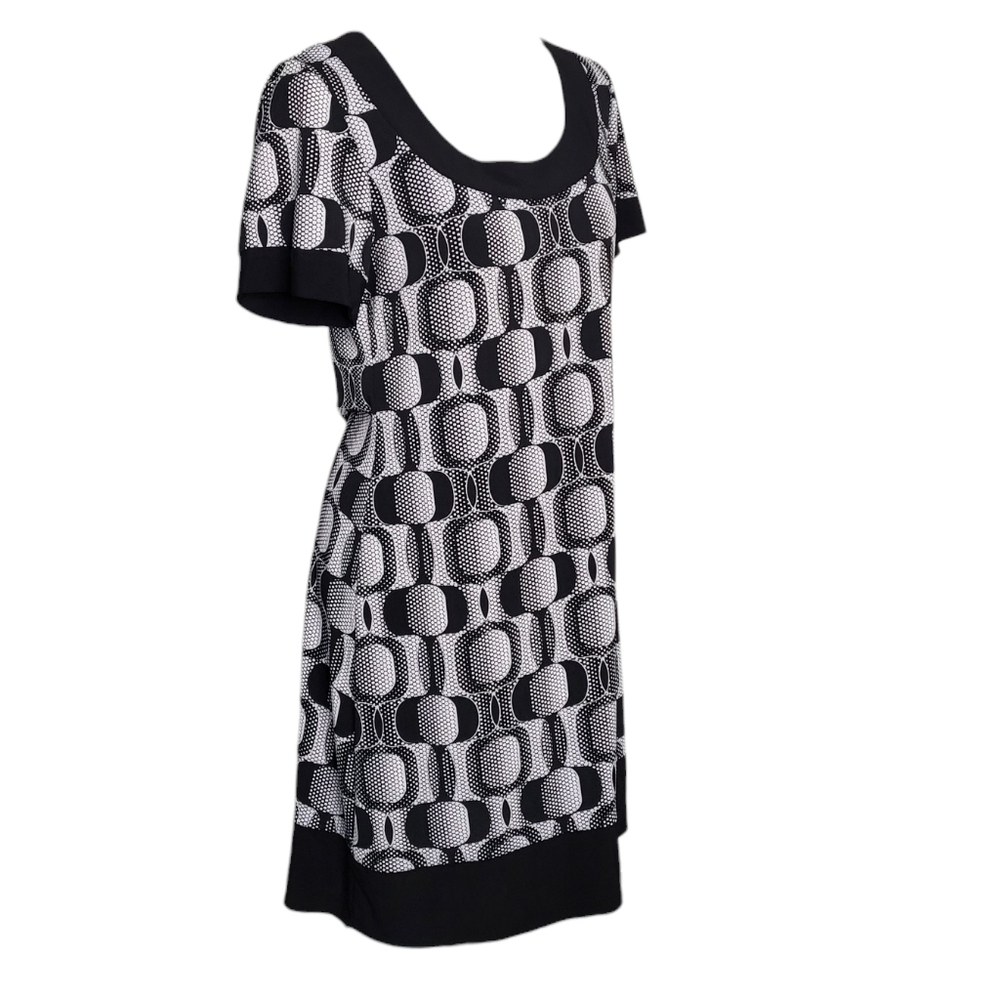 Black & White Geometric Dress